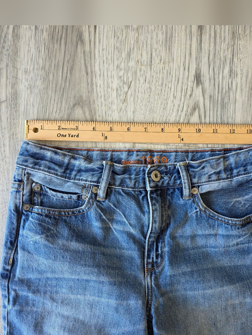 Gap Kids 1969 Boys 12 Husky Jeans Original Fit - Picture 5 of 10